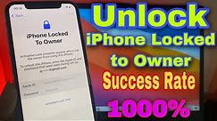 Unlock "iPhone Locked to Owner" Instantly Remove in less than 5 Min
