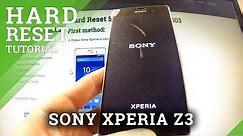 Hard Reset SONY Xperia Z3 - Factory Reset by Android settings
