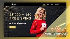 How to Make Casino Website Using HTML CSS And JavaScript || Full Tutorial