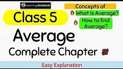 Class 5 Maths Average (Complete chapter)
