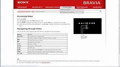 Sony BRAVIA LCD Online TV Manuals with Sony Reference Book