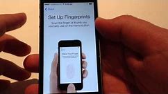 iPhone 5S Activation with Touch ID Setup