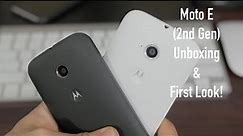 Moto E (2nd Gen) Unboxing and First Look!
