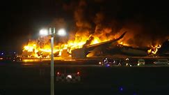 Japan plane fire: Dramatic videos show how plane is overcome by fire at Haneda airport