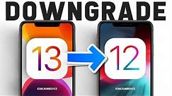 How to Downgrade iOS 13 to iOS 12 in 1 CLICK!