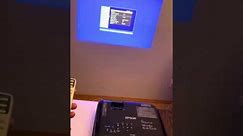 Changing Epson EX7240 projector from front to rear projection and easy reset