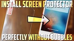 How To Perfectly Install ANY Screen Protector Without Bubbles!
