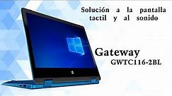 Mini laptops Gateway MODELO GWTC116-2BL instalando controladores