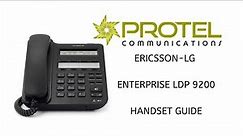 Ericsson LG Enterprise LDP 9200 User Guide 2019