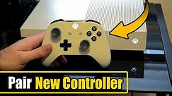 How to PAIR your NEW XBOX Controllers to your XBOX ONE S (2 Methods)