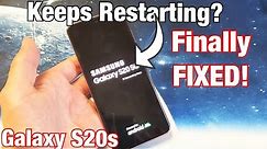 Galaxy S20 / S20+ : Keeps Restarting? 6 Solutions! (Finally Fixed!)