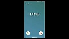 Samsung Galaxy S7 Incoming Call (Screen Video)