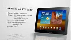 Samsung Galaxy Tab 10.1 Specs and Functions