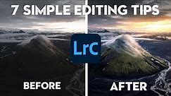 7 SIMPLE LIGHTROOM TIPS every beginner photographer should know