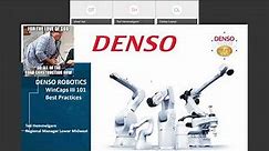 DENSO Robotics: How to Create a Simple Program Using Our Best Practices in WINCAPS