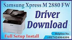 Samsung Xpress M2880FW Printer Driver Download Install