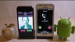 1st iPhone 2G & 1st Samsung Galaxy S Incoming Call