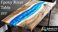 DIY. Resin River Table in a Simple Way. Table Design / RESIN ART