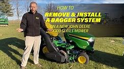 Removing and installing a Bagger System on a John Deere X300 Series Mower