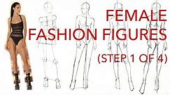 Female Fashion Figures: Step 1 of 4: Figuring Out the Pose & Proportions