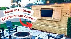 Building an Outdoor TV Center with Raised Flower Bed | How I Built a TV Cabinet |