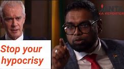 Guyanese President exposes hypocrisy of BBC, western countries in viral video | Janta Ka Reporter