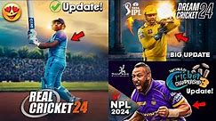 Real Cricket 24 Mega Update!! - Wcc3 Npl 2024 Playstore : DC 24 IPL Update, Cricket X New Game, Goc!