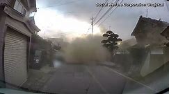 Dashcam video of strong Japan earthquake in January, tsunami
