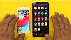 iPhone SE vs Samsung Galaxy A20s