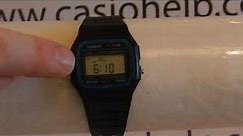 Set Alarm Casio F-91W A158 A159 A168 W86 LA-680WA Watch
