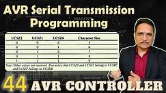 AVR Serial Transmission Programming, #AVRSerialTransmissionProgramming, #AVRSerialCommunication