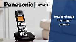 How to change the ringer volume on your Panasonic home phone