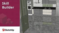 How to create a floor reflection in SketchUp - Skill Builder