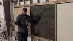 How to Do Vertical Stamped & Carved Concrete Overlay STEP 2 of 5