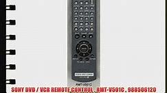 SONY DVD / VCR REMOTE CONTROL RMT-V501C 988506120