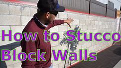 How to stucco a cinder block wall for a smooth finish part 1