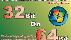 How to upgrade 32bit to 64bit windows 7 8 10 | How to Install 32-bit Program In 64-bit Windows 7 8