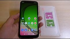 How to install tempered glass screen protector on Motorola G7 Play