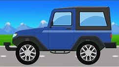 Jeep | Formation and Uses | Street Vehicles | Cars Cartoon for Children