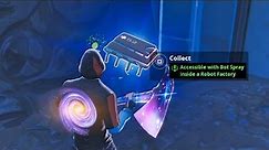 Fortbyte #52 Challenge - Accessible with Bot Spray inside a Robot Factory Guide - Fortnite