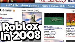 Playing Roblox Games From 2008