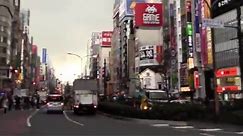 3-11 Japan earthquake moment in Shinjuku, Tokyo