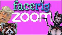 How to Use Zoom and FaceRig | Fun with meetings