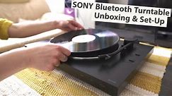 Sony PS-LX310BT Bluetooth Turntable Unboxing & Set-Up