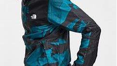 The North Face Seasonal Mountain hooded jacket in blue mountain print | ASOS