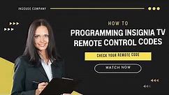 Programming Insignia TV Remote Control Codes