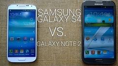 Samsung Galaxy S4 vs Galaxy Note 2