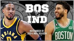 Indiana Pacers vs Boston Celtics Full Game Highlights | Nov 1 | 2024 NBA Season