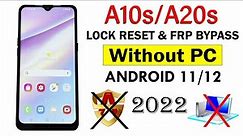 (Without PC) Samsung A10s, A20s HARD RESET & FRP LOCK REMOVE ANDROID 11🔥🔥🔥