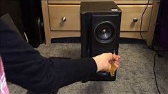 Disassembly: Jvc speaker with subwoofer built in.
